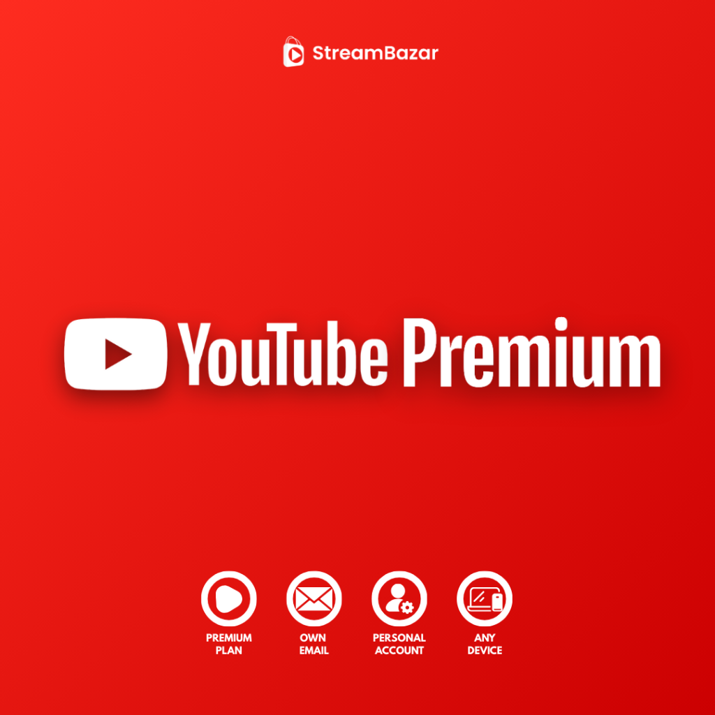 YouTube Premium Subscription Bangladesh - Ad-Free & Background Play via Stream Bazar