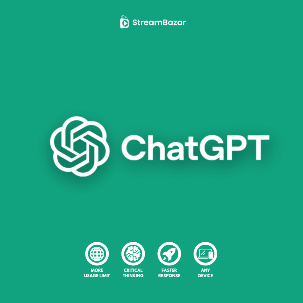 ChatGPT Plus Premium Account Bangladesh - Voice Assistant & Faster Response via Stream Bazar